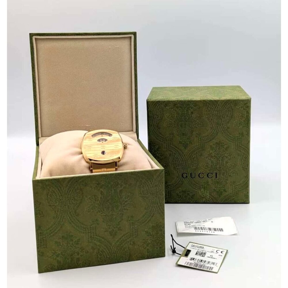 Gucci Grip Quartz Stainless Steel Watch Yellow Gold 38mm YA157409
unisex - Picture 13 of 15